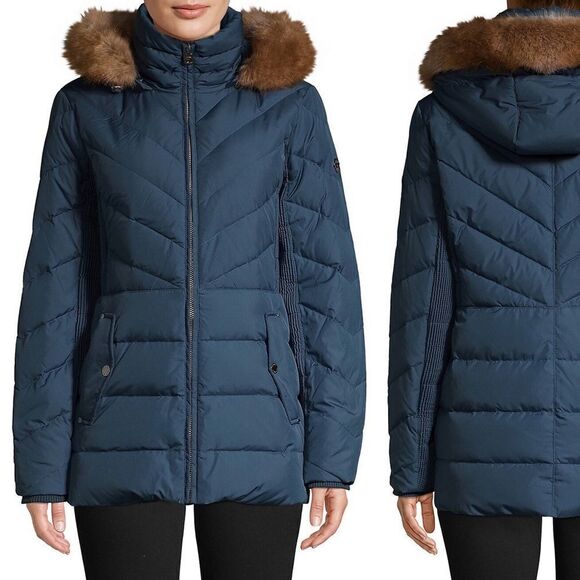 Michael Kors
Faux Fur-Trim Hooded Parka Dark Chambray - Picture 3 of 7